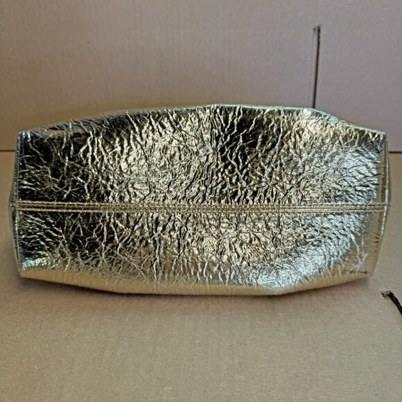 Themoire Tia Pinatex Fabric Clutch - Gold - Picture 4 of 9